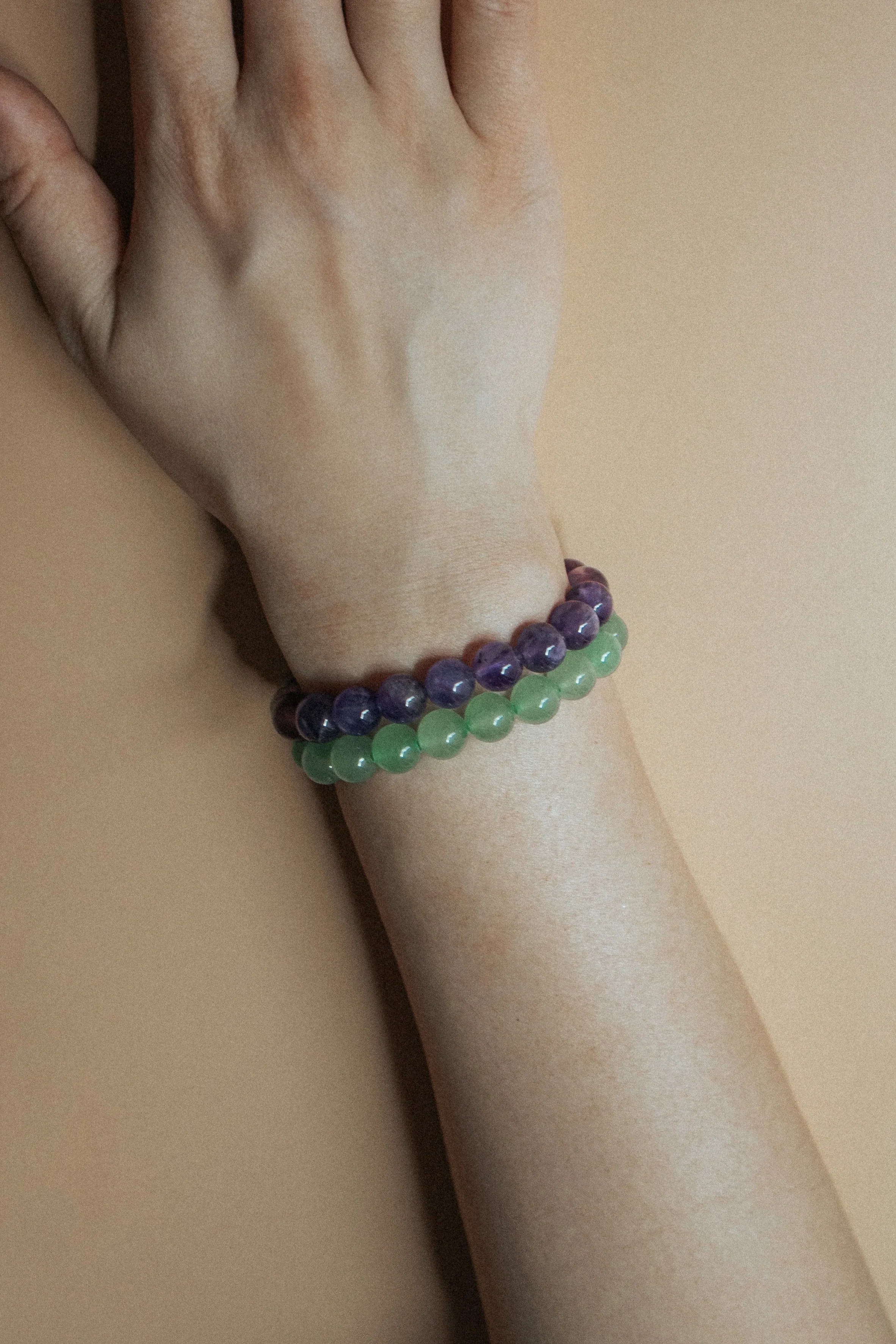 seree - Manifest Collection | Calm — Purple Crystal Beaded Bracelet