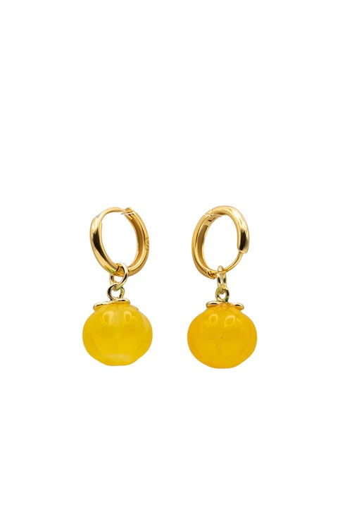 seree - Harvest — Jade Stone Charm Earrings