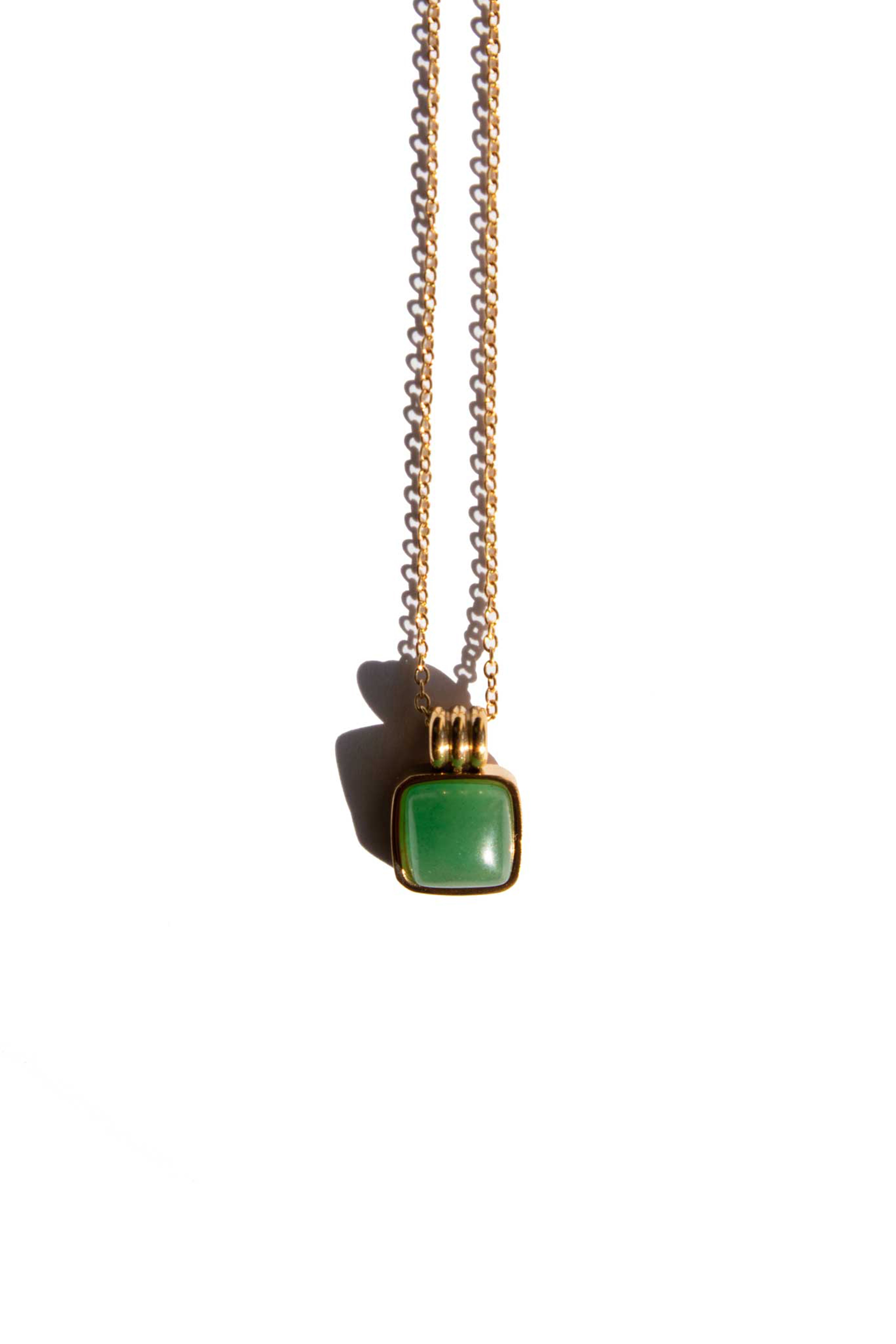 Puzzle Jade stone pendant necklace seree
