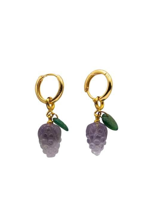 Harvest — Jade Stone Charm Earrings