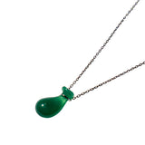 seree - Fudai — Green Jade Stone Pendant Necklace