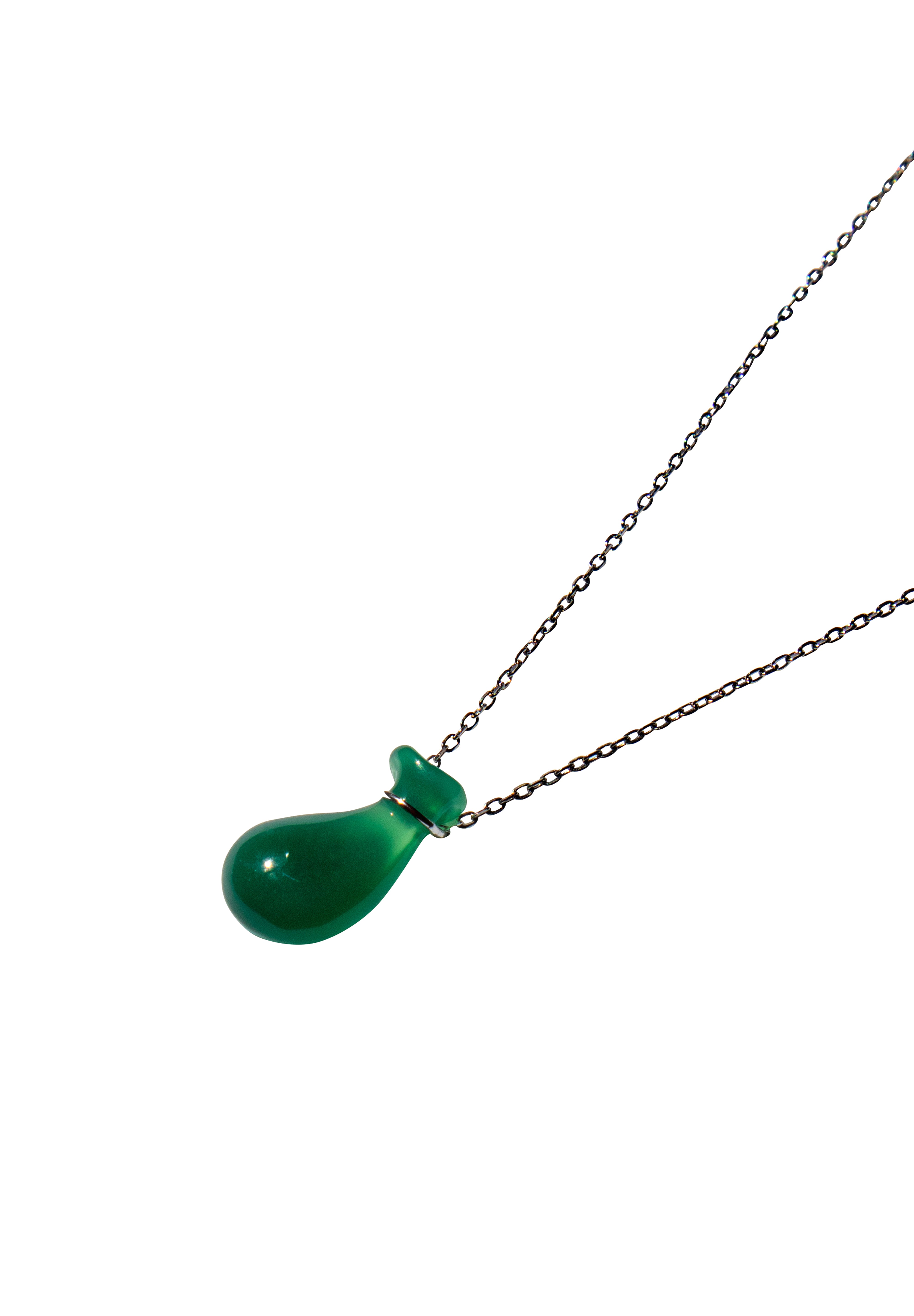 seree - Fudai — Green Jade Stone Pendant Necklace