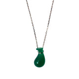 seree - Fudai — Green Jade Stone Pendant Necklace