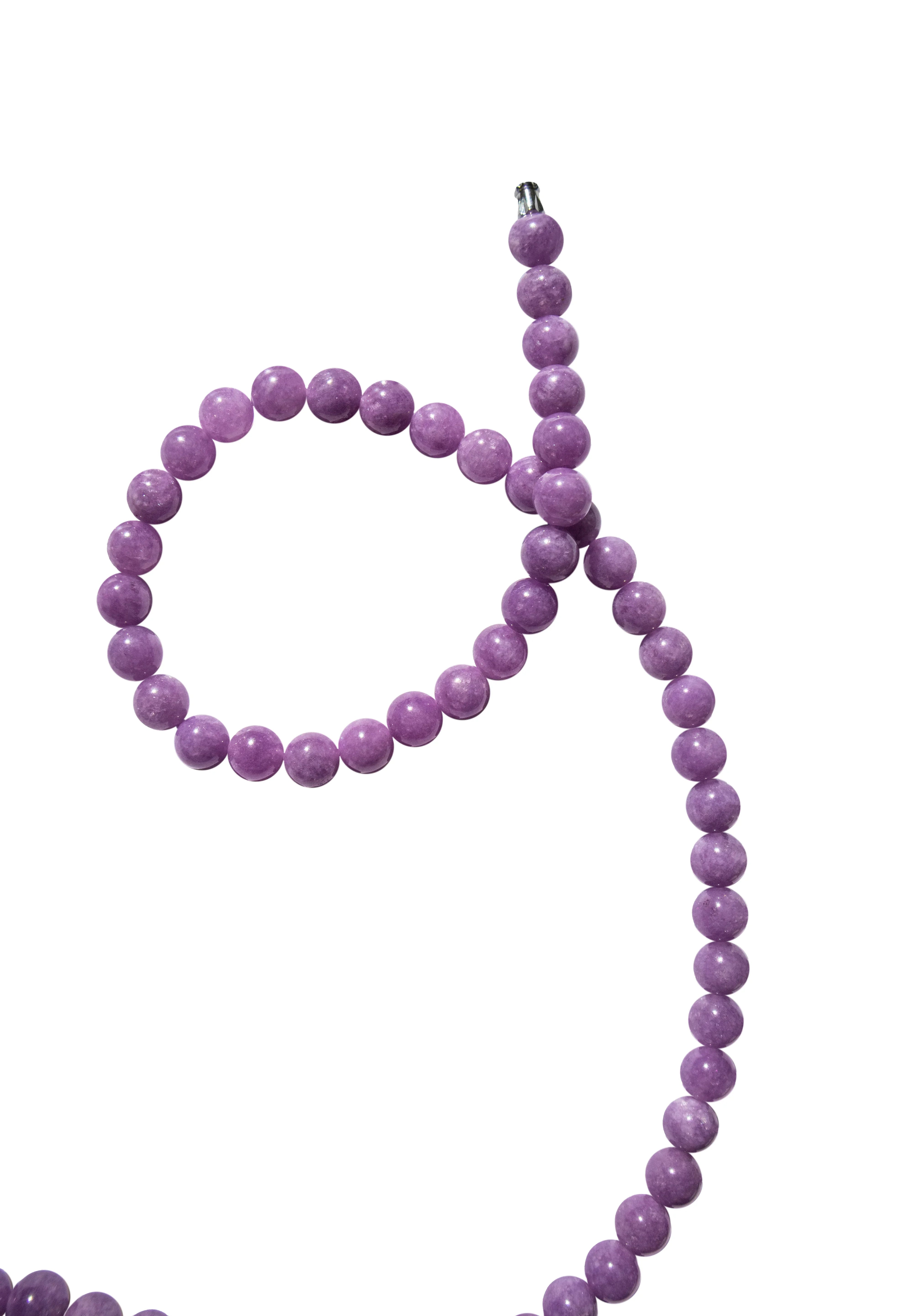 seree - Lilac — Purple Jade Beaded Necklace