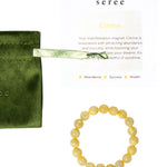 seree - Manifest Collection | Abundance — Yellow Crystal Beaded Bracelet