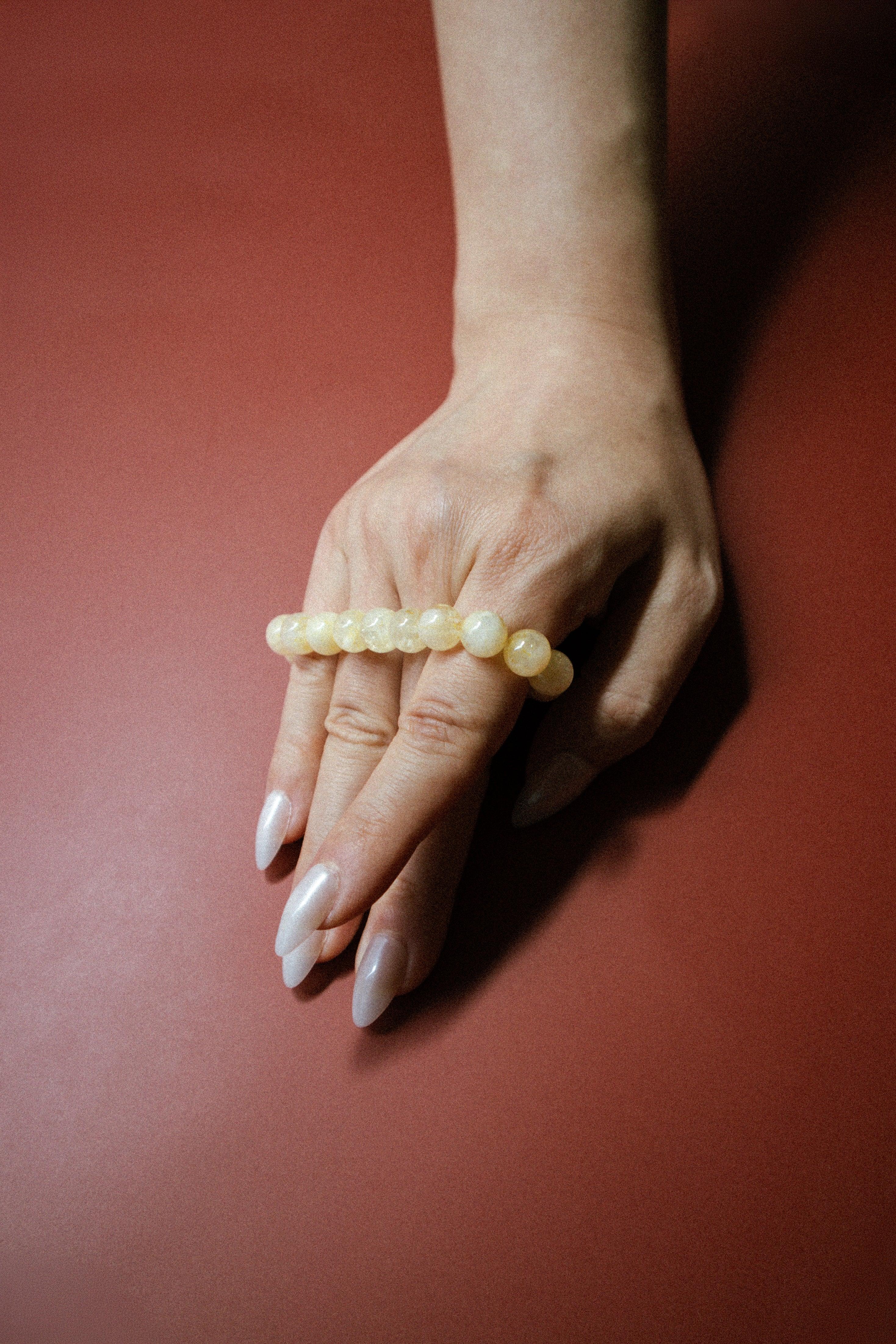 seree - Manifest Collection | Abundance — Yellow Crystal Beaded Bracelet