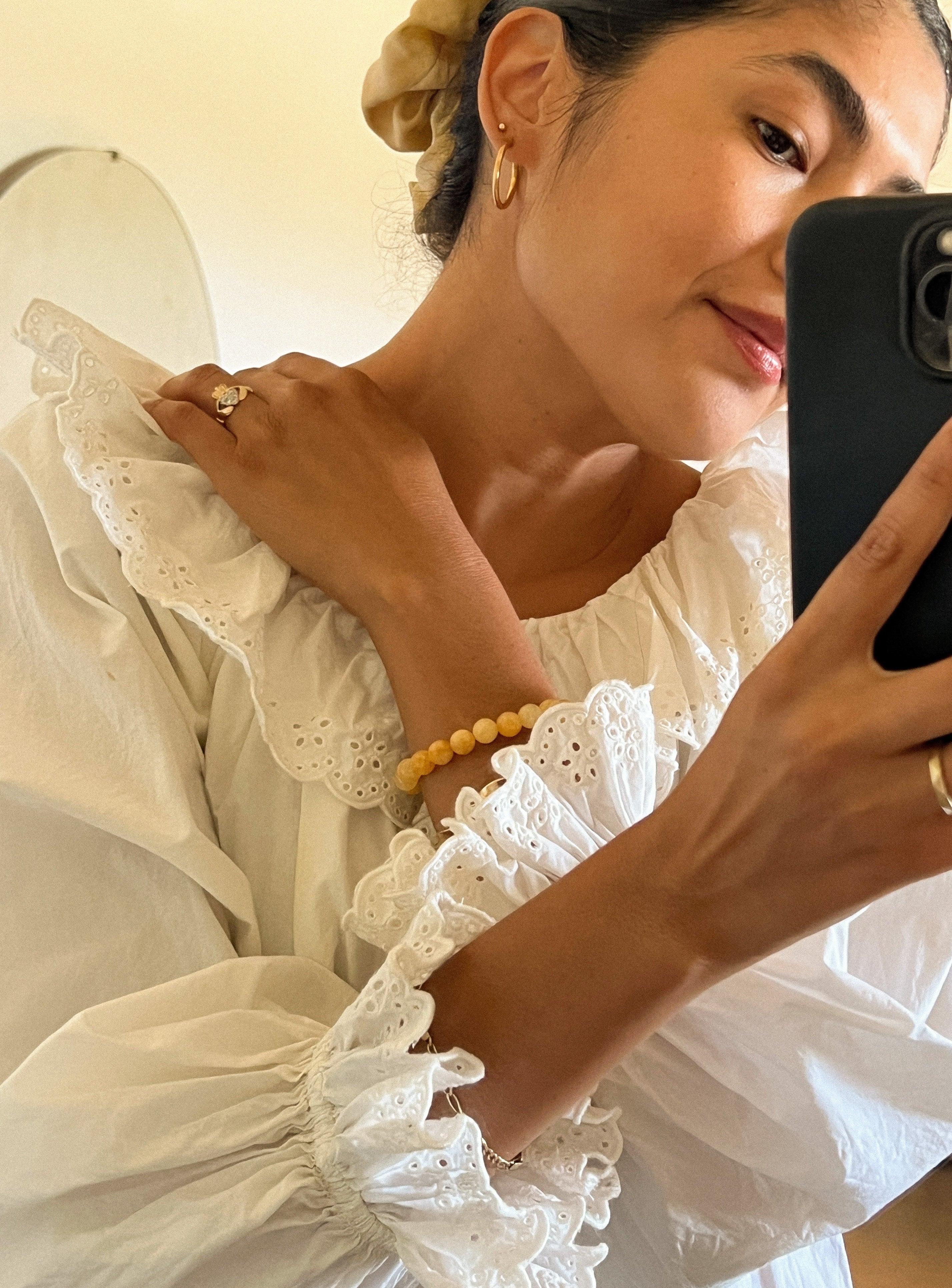 seree - Manifest Collection | Abundance — Yellow Crystal Beaded Bracelet