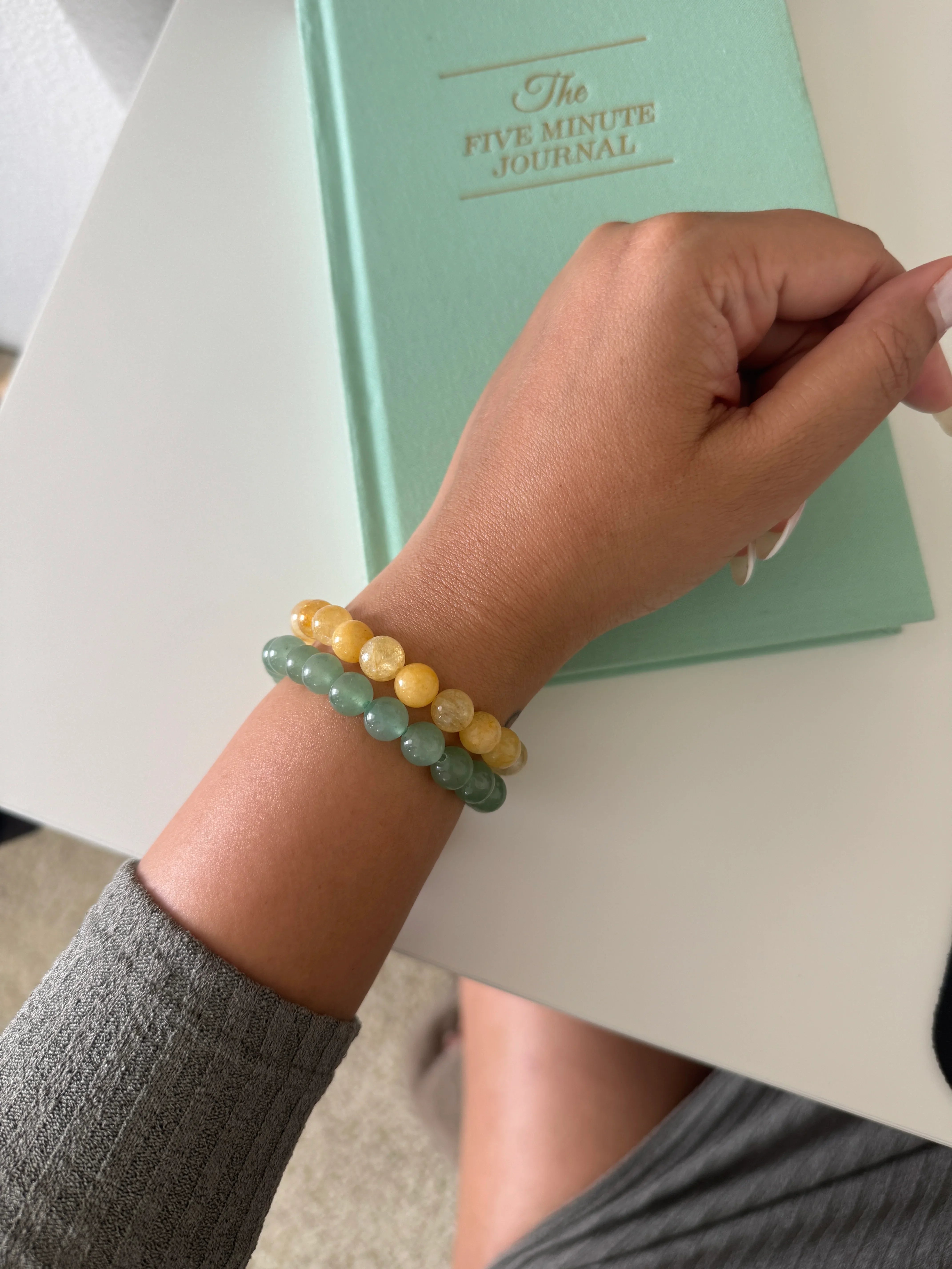 seree - Manifest Collection | Abundance — Yellow Crystal Beaded Bracelet