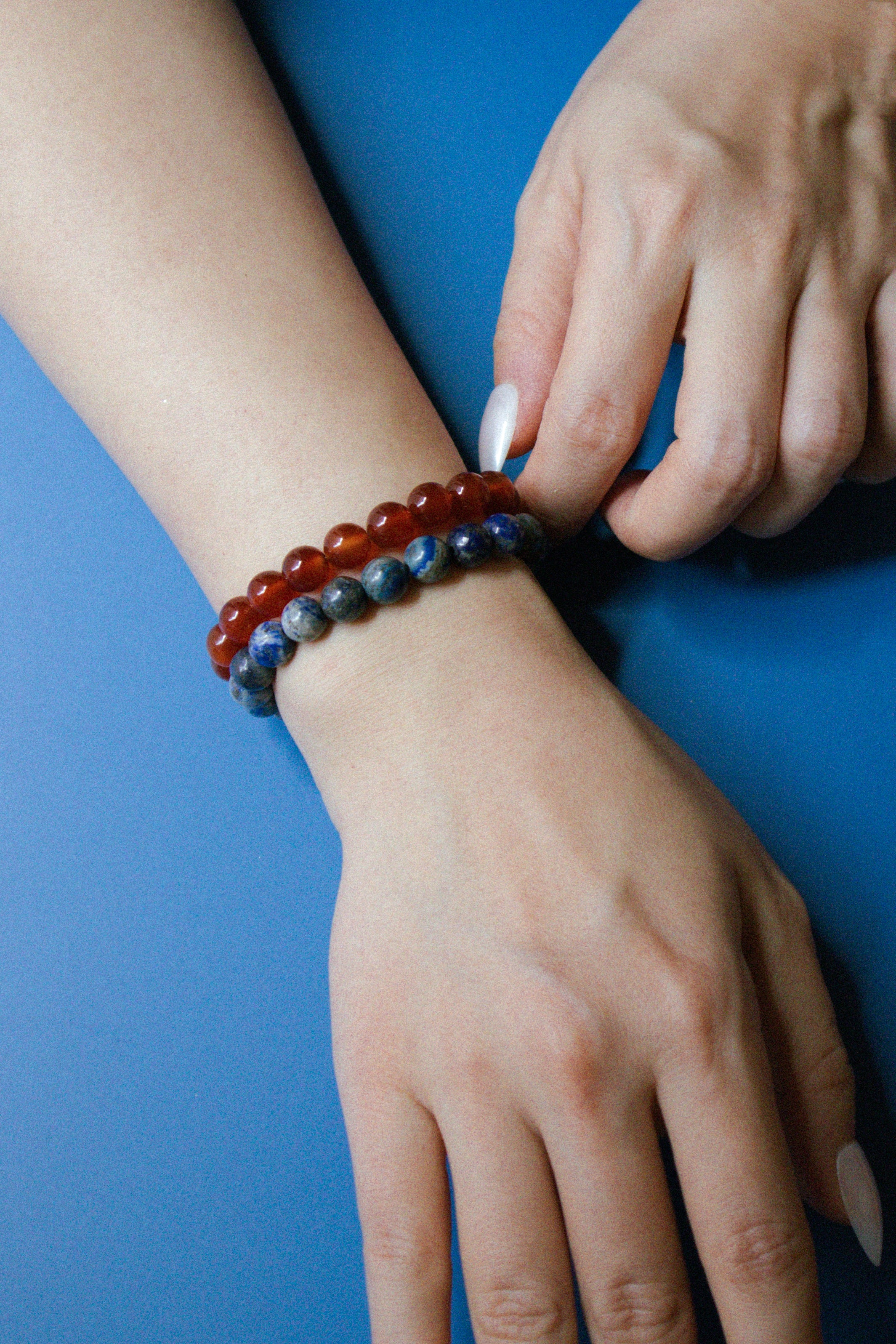 seree - Manifest Collection | Protection — Blue Crystal Beaded Bracelet
