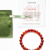 Manifest Collection | Confidence — Red Crystal Beaded Bracelet