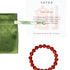 seree - Manifest Collection | Confidence — Red Crystal Beaded Bracelet
