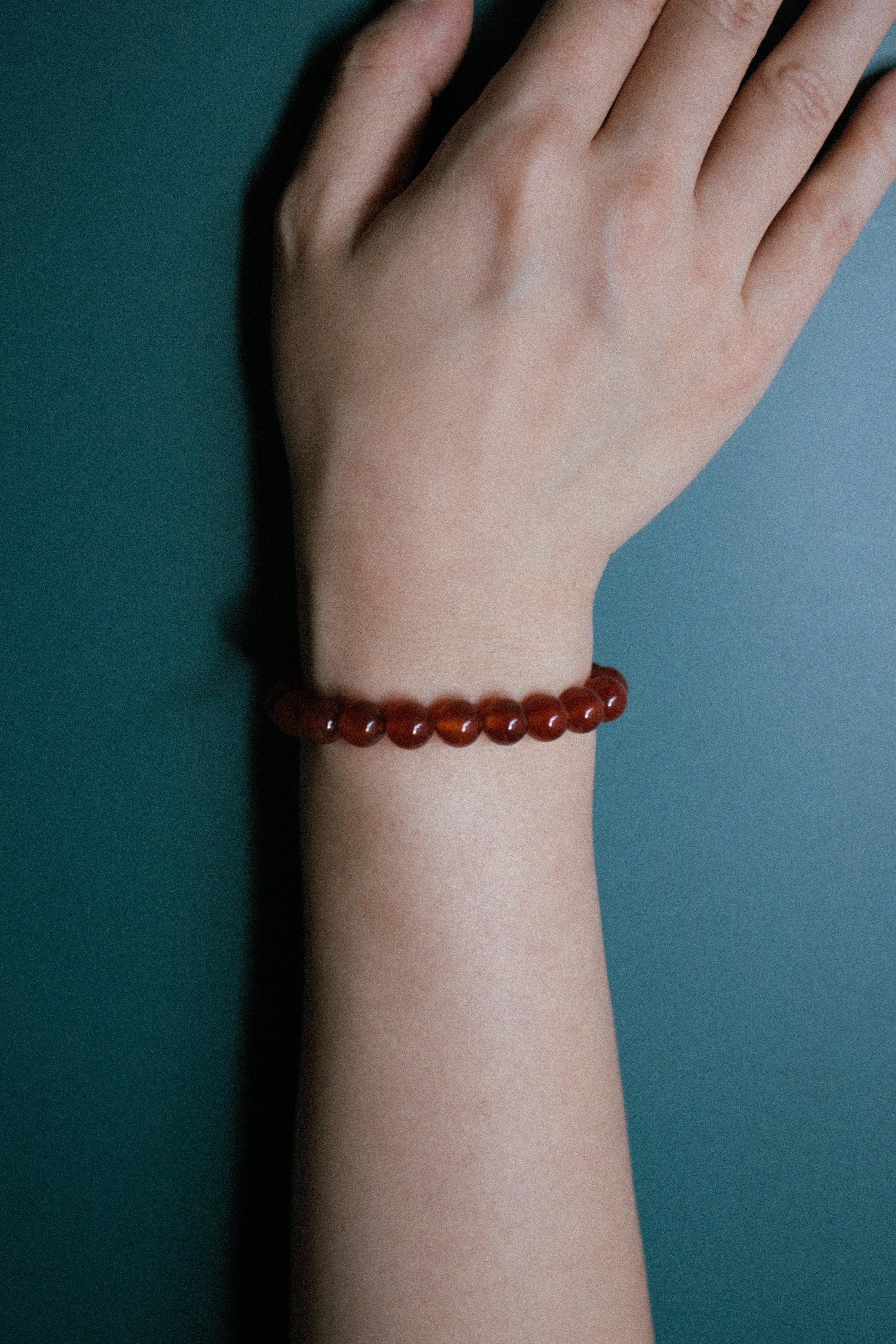 seree - Manifest Collection | Confidence — Red Crystal Beaded Bracelet