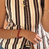 seree - Manifest Collection | Confidence — Red Crystal Beaded Bracelet
