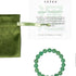 seree - Manifest Collection | Luck — Green Crystal Beaded Bracelet