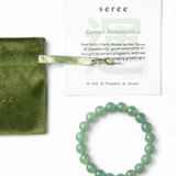 Manifest Collection | Luck — Green Crystal Beaded Bracelet