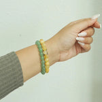 seree - Manifest Collection | Luck — Green Crystal Beaded Bracelet
