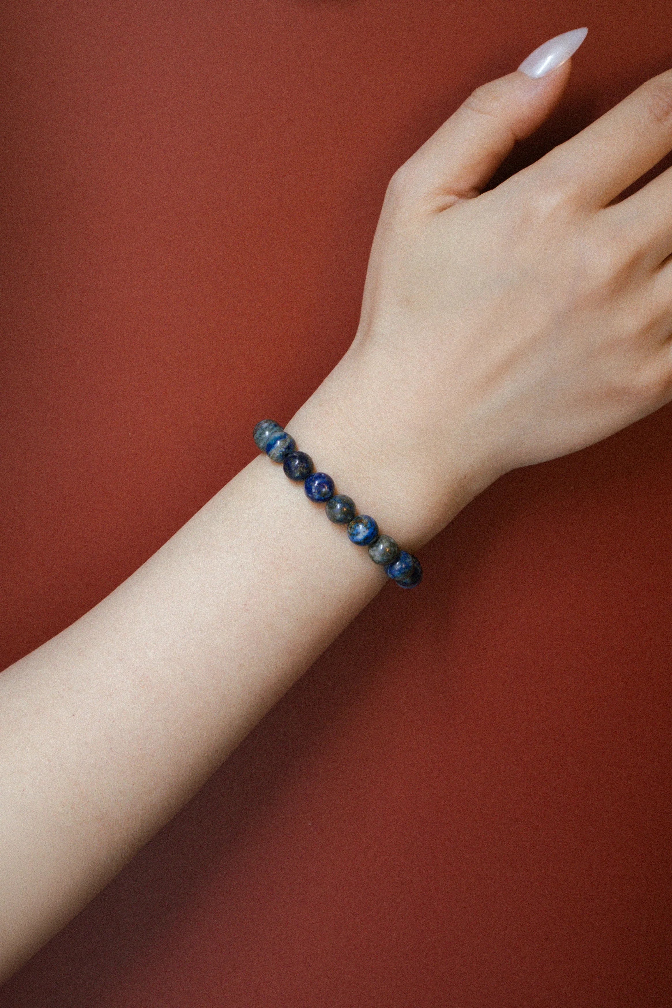 seree - Manifest Collection | Protection — Blue Crystal Beaded Bracelet