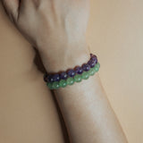 Manifest Collection | Calm — Purple Crystal Beaded Bracelet