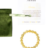 seree - Manifest Collection | Abundance — Yellow Crystal Beaded Bracelet