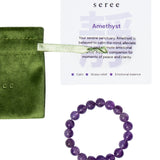 Manifest Collection | Calm — Purple Crystal Beaded Bracelet