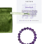 seree - Manifest Collection | Calm — Purple Crystal Beaded Bracelet