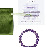 seree - Manifest Collection | Calm — Purple Crystal Beaded Bracelet
