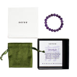 Manifest Collection | Calm — Purple Crystal Beaded Bracelet