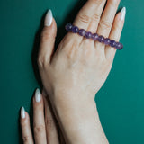 Manifest Collection | Calm — Purple Crystal Beaded Bracelet