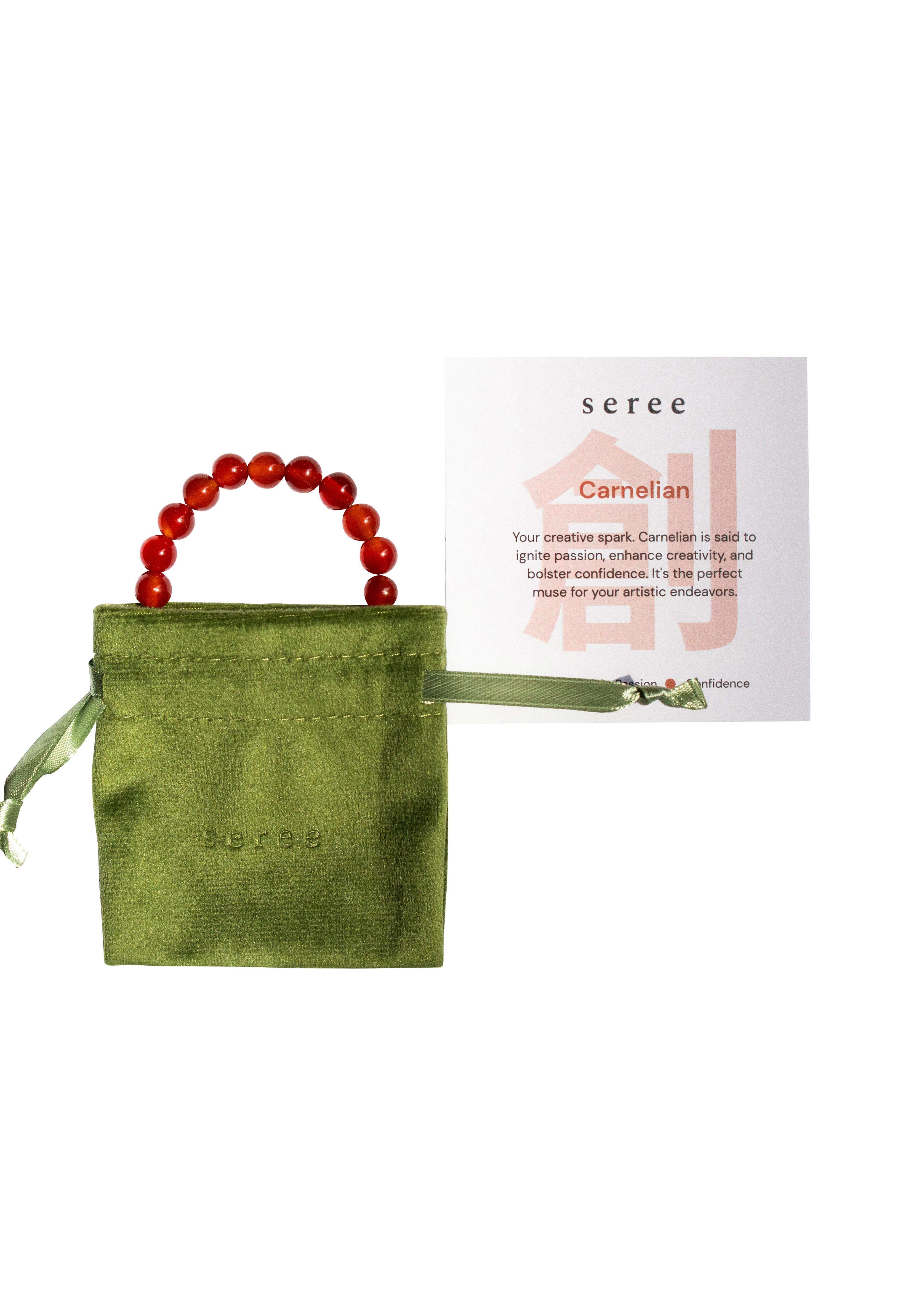 Manifest Collection | Confidence — Red Crystal Beaded Bracelet