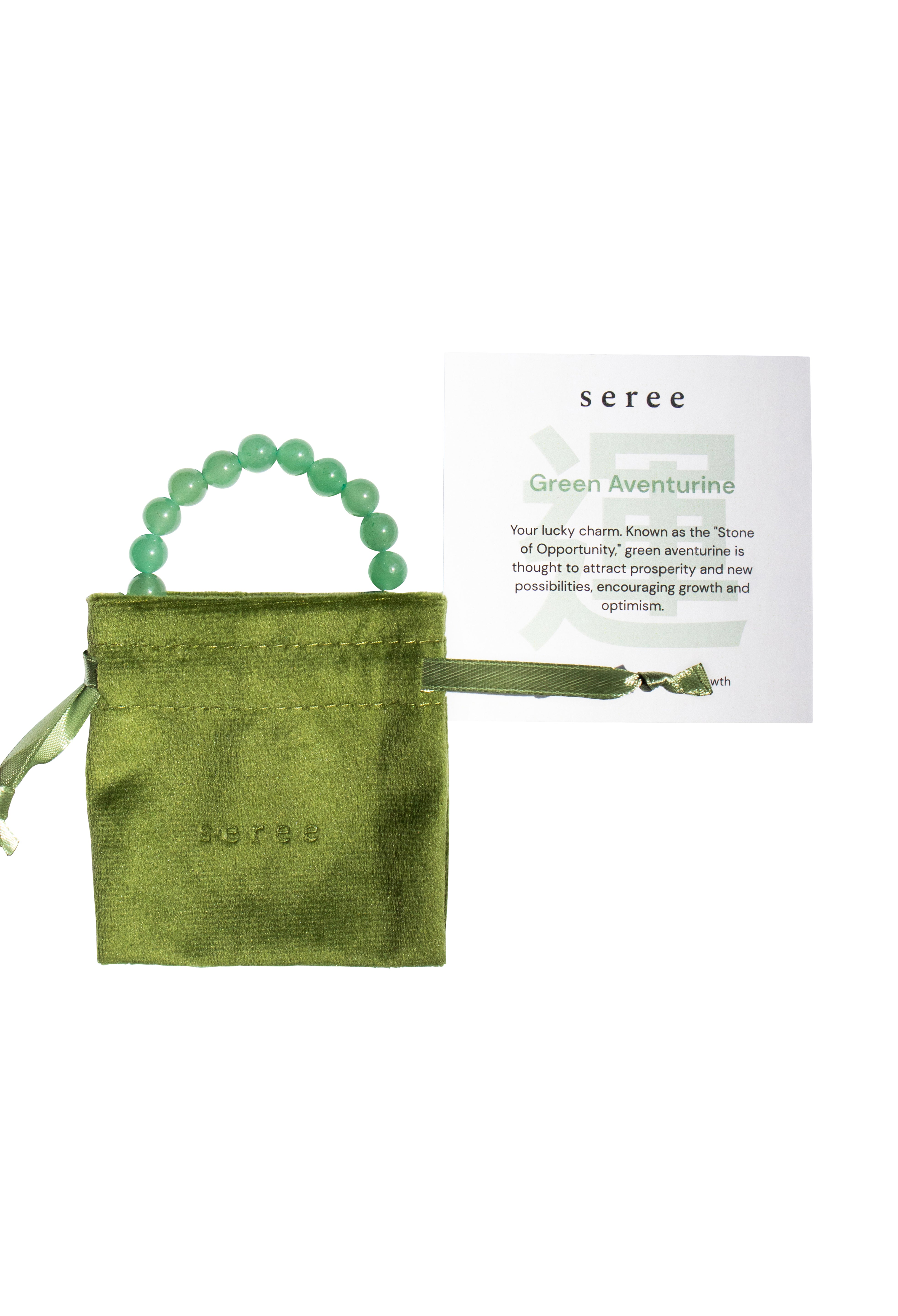 Manifest Collection | Luck — Green Crystal Beaded Bracelet