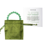 seree - Manifest Collection | Luck — Green Crystal Beaded Bracelet