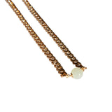 seree - Charlotte — Green Jade Gold Chain Necklace