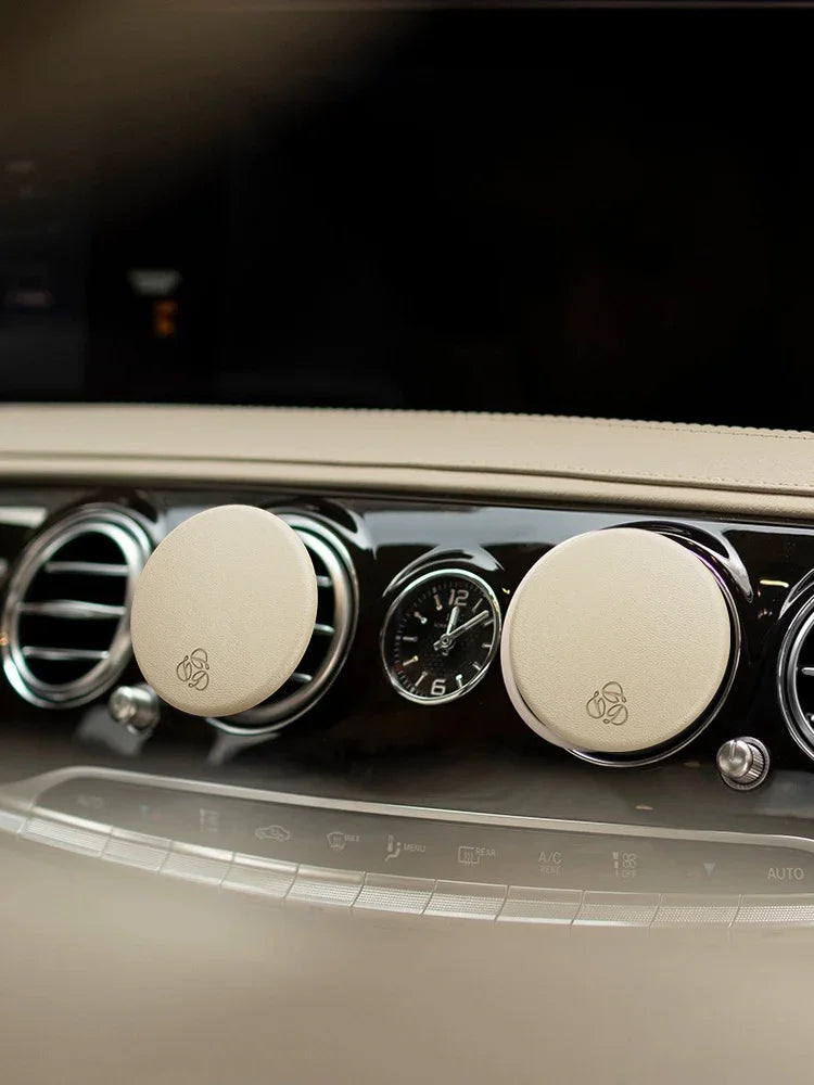 seree - Sage - Cream Lambskin Car Diffuser and Insert
