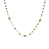 Elena — Jade and Freshwater Pearl Beaded Necklace