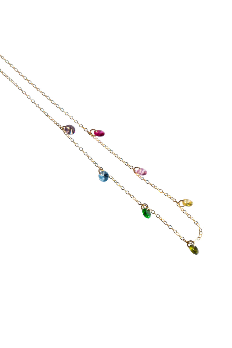 Lilian — Rainbow zircon necklace