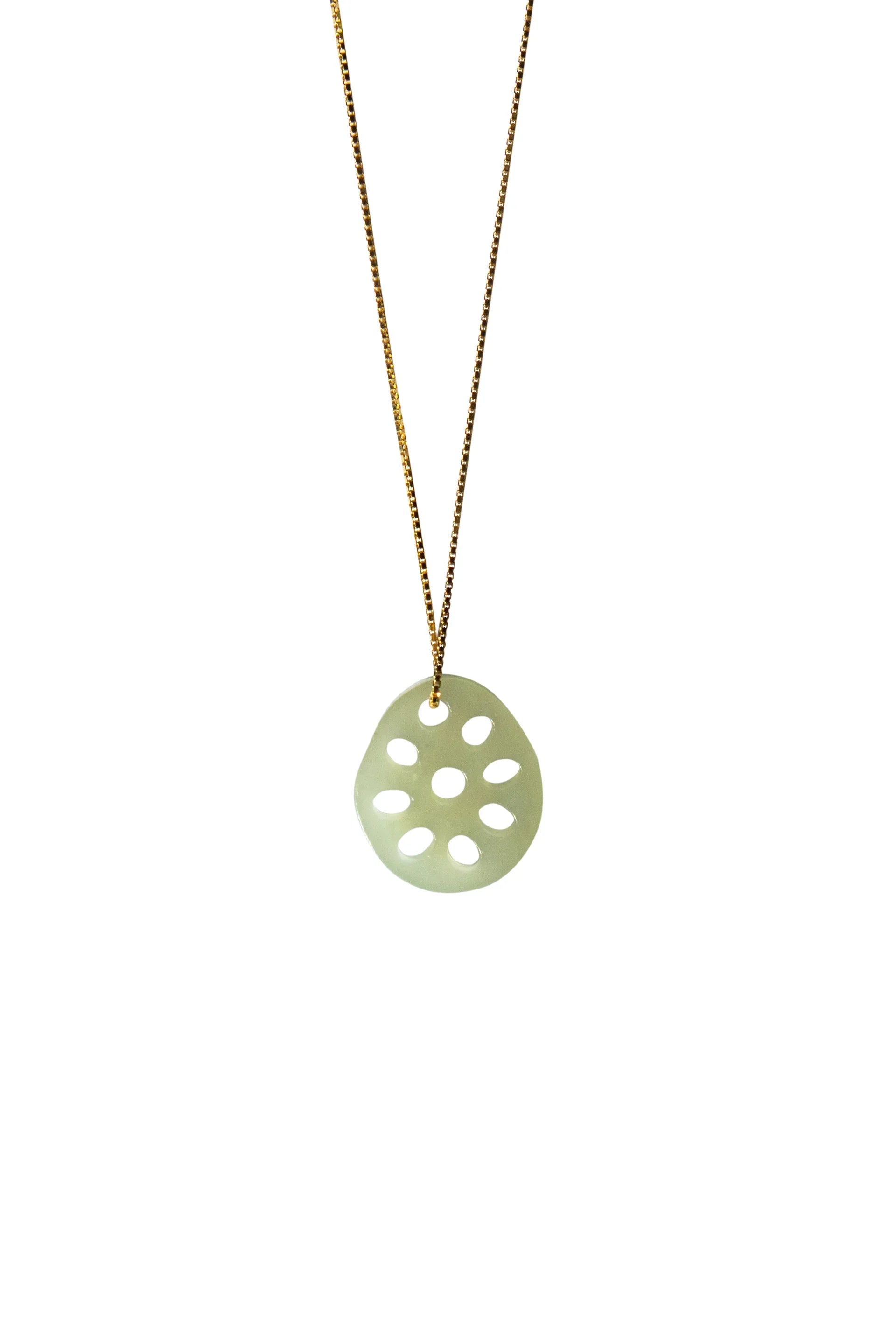 seree - Lotus Root Jade Pendant Necklace