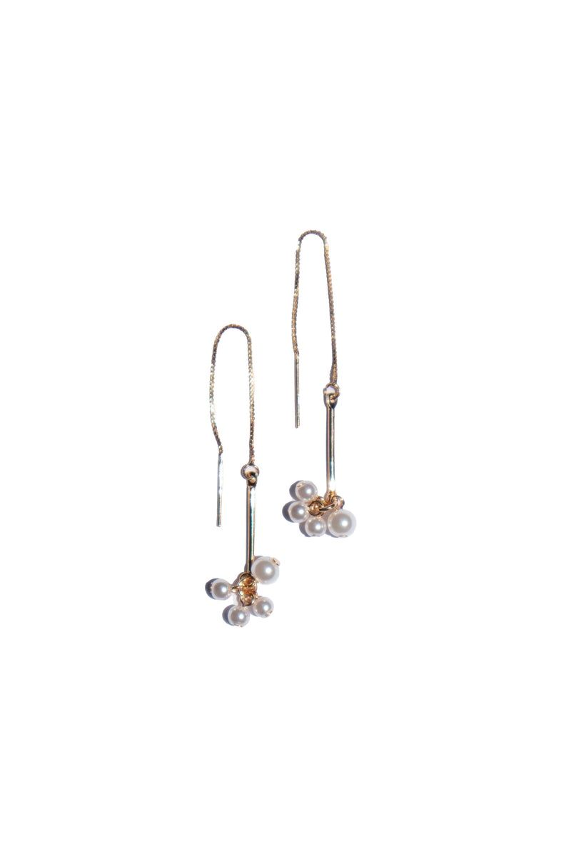 Gracelynn — Cultured pearl pendant earrings