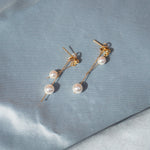 seree - Leighton — Faux Pearl Pendant Earrings
