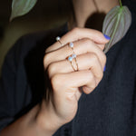 seree - Eden — Freshwater Pearl Skinny Gold Ring
