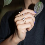seree - Eden — Freshwater Pearl Skinny Gold Ring