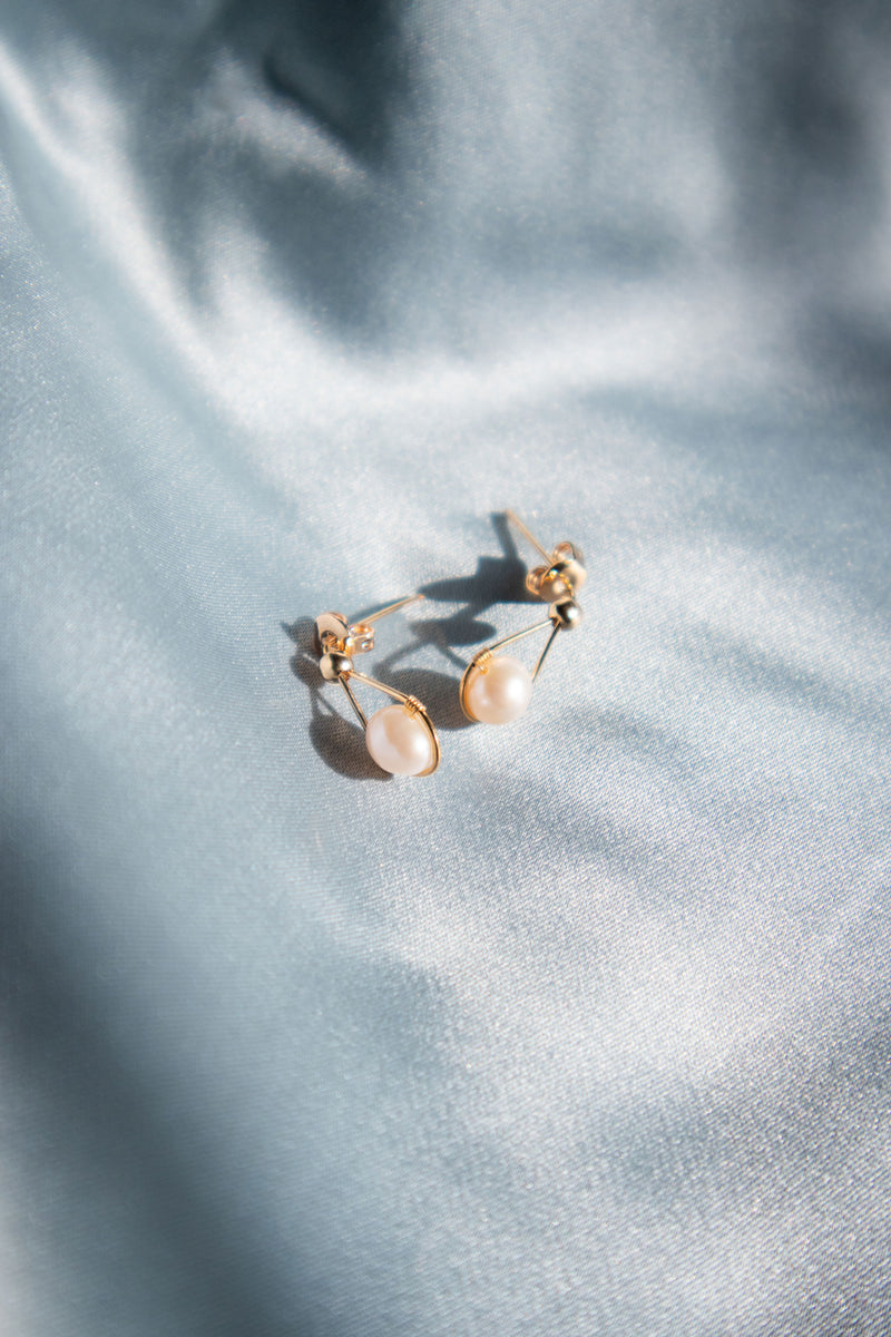 Brooklynn — Freshwater pearl earrings