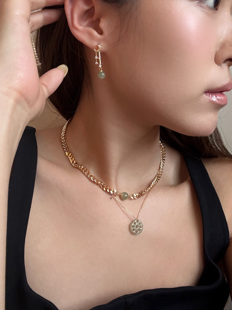 seree - Twinkle — Moon and Star Drop Earrings