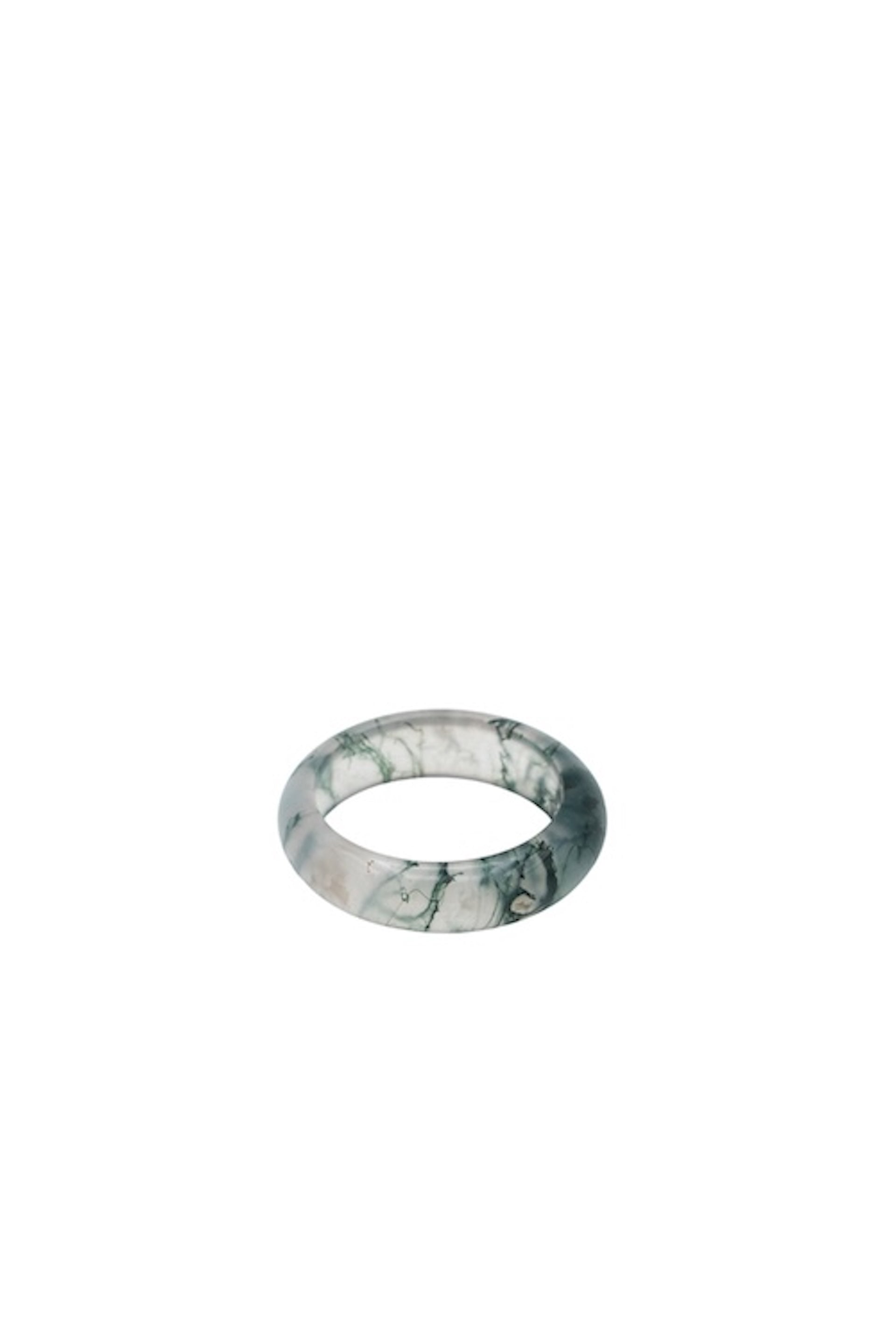 seree - Seaweed — Green Jade Stone Ring