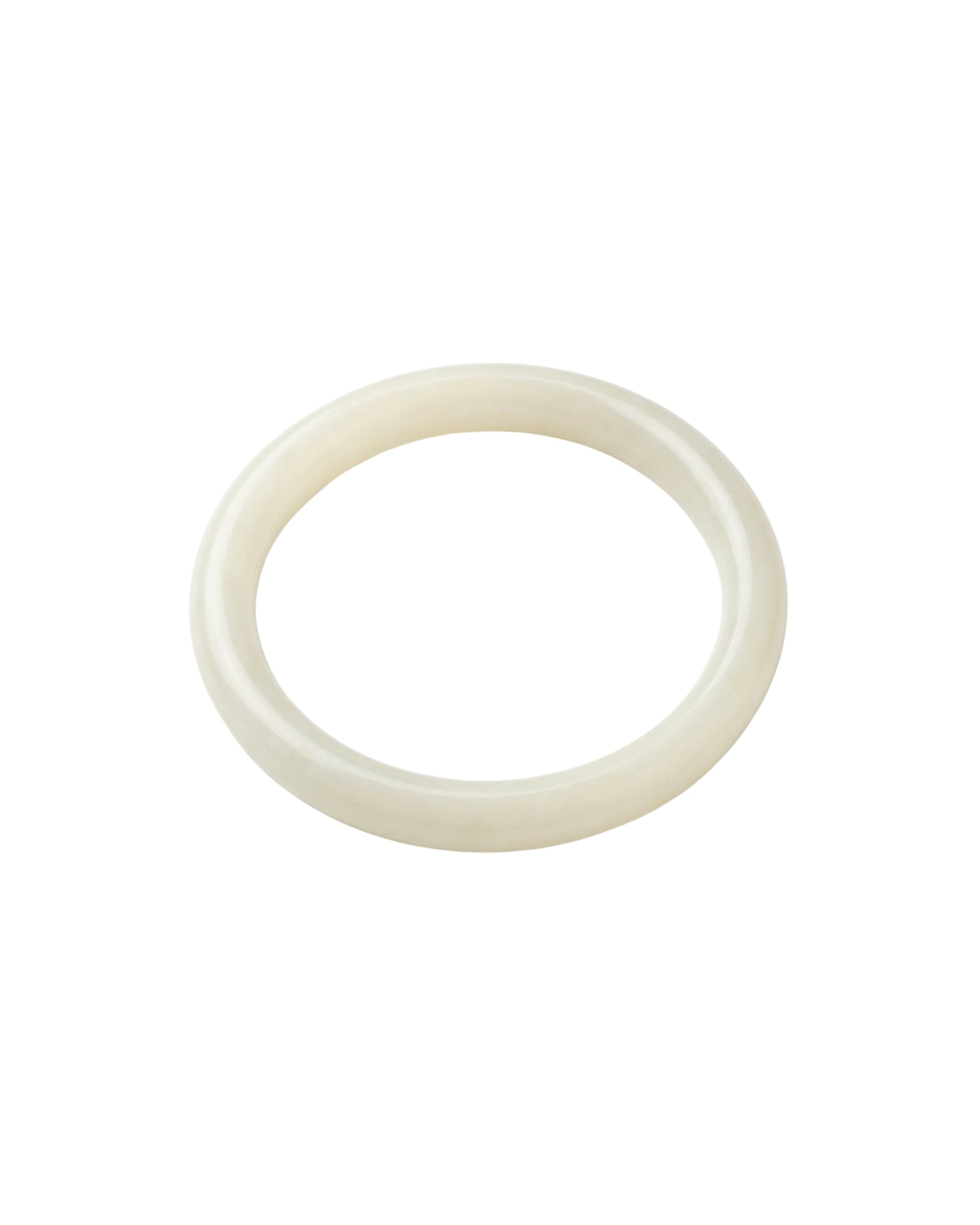 seree - 1994 — Off White Thin Jade Bangle
