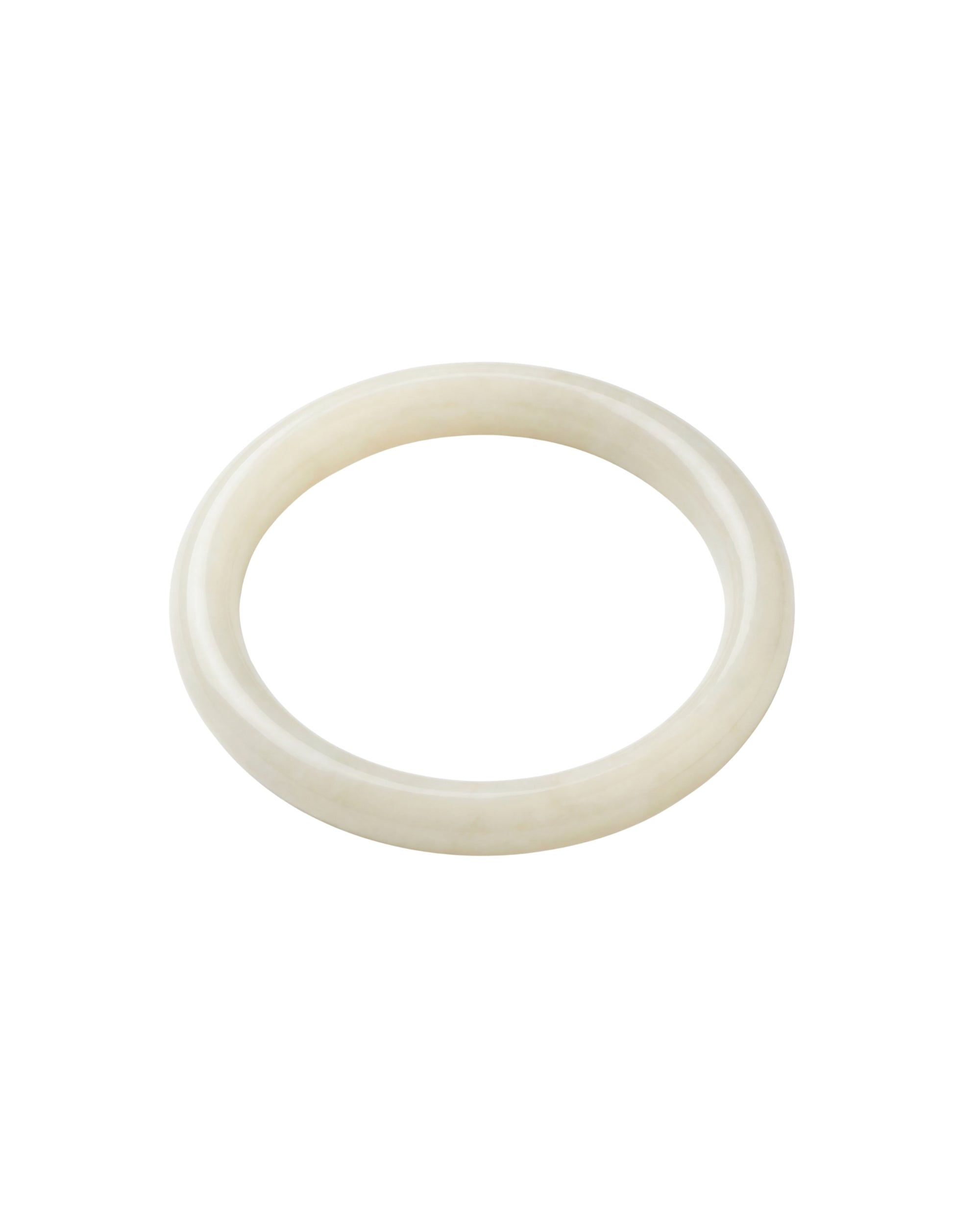 seree - 1994 — Off White Thin Jade Bangle