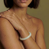 1994 — Off White Thin Jade Bangle