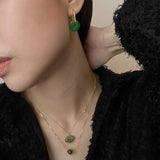 seree - Cloud — Green Jade Pendant Necklace