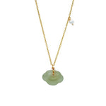 seree - Cloud — Green Jade Pendant Necklace