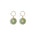 seree - Coin — Green Jade Hollow Earrings