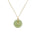 seree - Coin — Green Jade Hollow Necklace